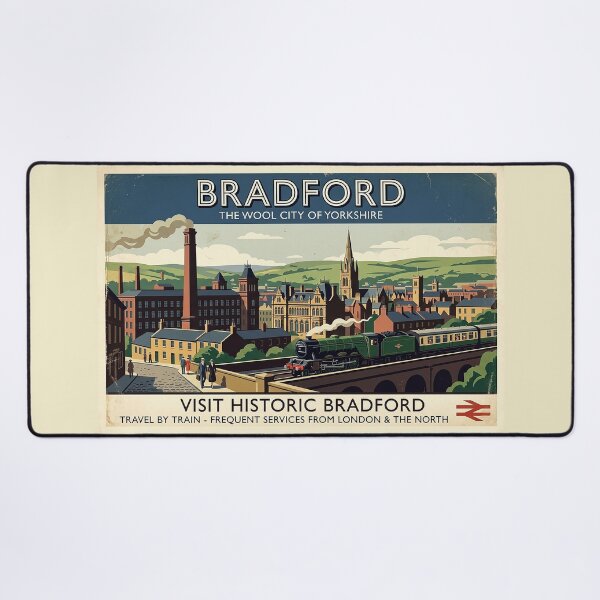 Item preview, Bradford - The Wool City Vintage Poster designed and sold by ArtworkNorth.