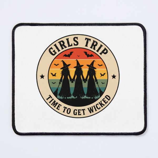 Item preview, Girls Trip Time To Get Wicked Halloween Witches Friends Ladies designed and sold by SkeletonsDanger.