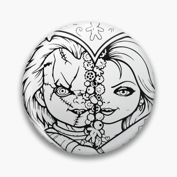 Item preview, Chucky and Tiffany Horror Couple Valentines Vintage Graphic  designed and sold by Brexmore3.