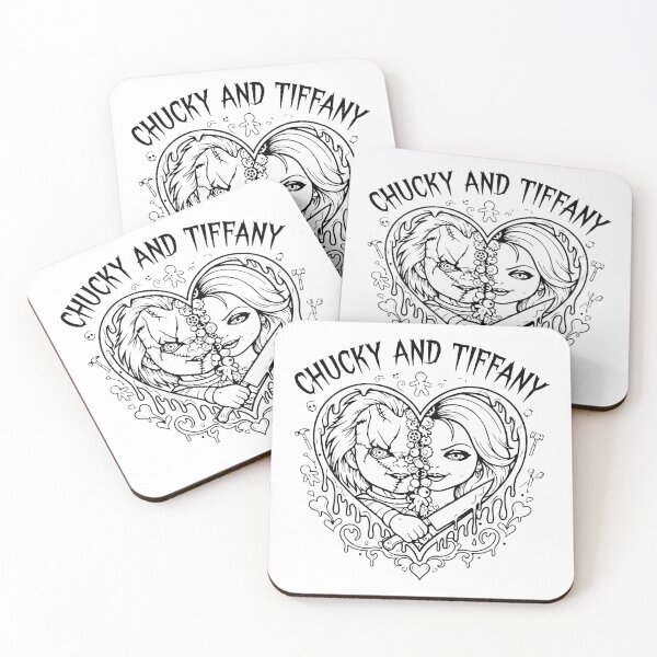 Item preview, Chucky and Tiffany Horror Couple Valentines Vintage Graphic  designed and sold by Brexmore3.