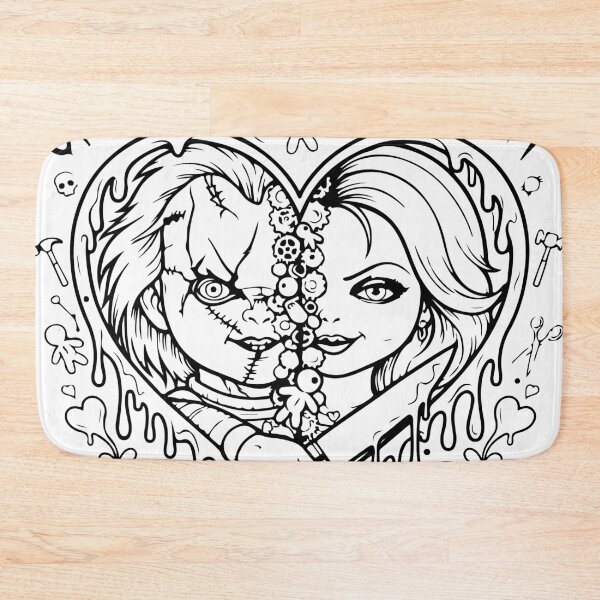 Item preview, Chucky and Tiffany Horror Couple Valentines Vintage Graphic  designed and sold by Brexmore3.