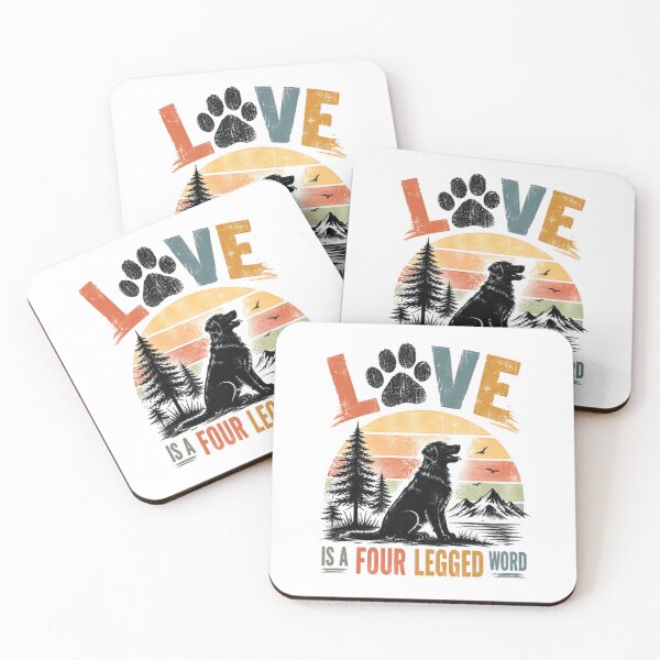 Item preview, Love Is A Four Legged Word Dog Owner Pet Parent Canine Lover designed and sold by HumansStuck12.