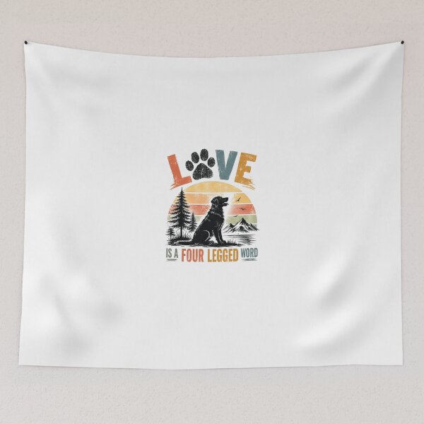 Item preview, Love Is A Four Legged Word Dog Owner Pet Parent Canine Lover designed and sold by HumansStuck12.