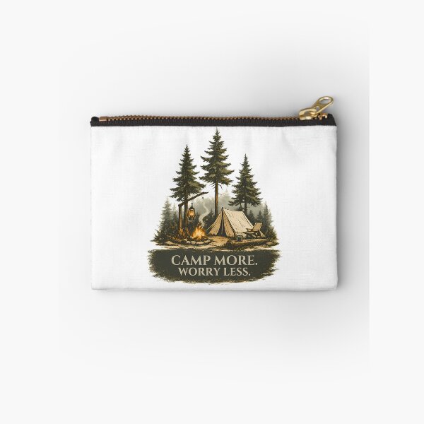 Item preview, Camp More Worry Less Camping Shirt designed and sold by ForRealSerial.