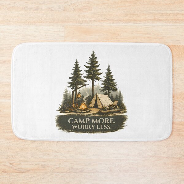 Item preview, Camp More Worry Less Camping Shirt designed and sold by ForRealSerial.