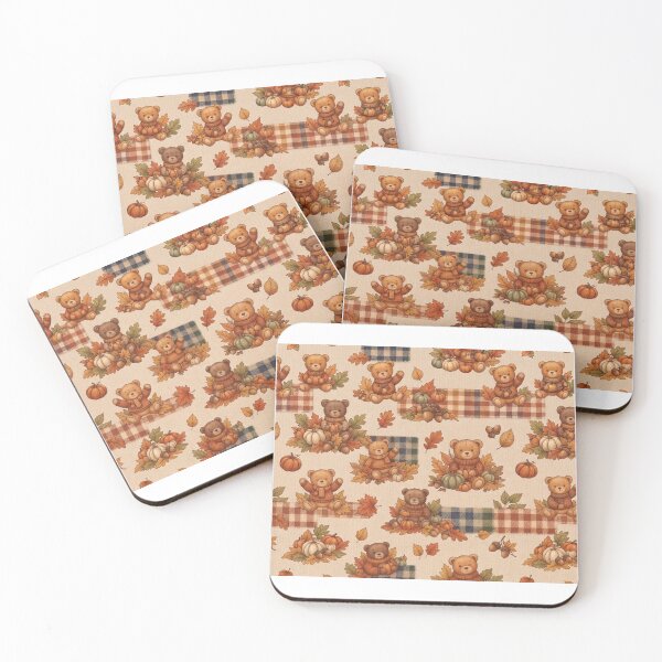 Item preview, Autumn Teddy Bear Pattern / Fall Pumpkin Aesthetic / Thanksgiving Best Selling / Fall Decors / Decorations/ Pillow Cases, Blankets , Socks Phone Case Mug designed and sold by TeenLake.