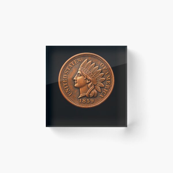 Item preview, Indian Head Cent 1859-190Vintage Coin Collector Design designed and sold by serialcarachts.