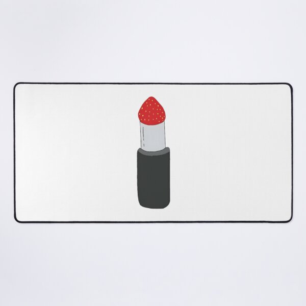 Item preview, Strawberry Lipstick Illustration with Vibrant Red and Pink Colors designed and sold by Netflix & chill.