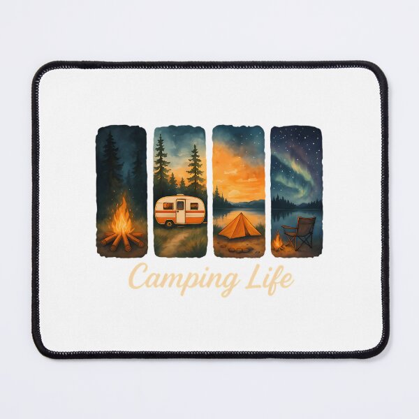 Item preview, Camping Life Watercolor Adventure designed and sold by ForRealSerial.