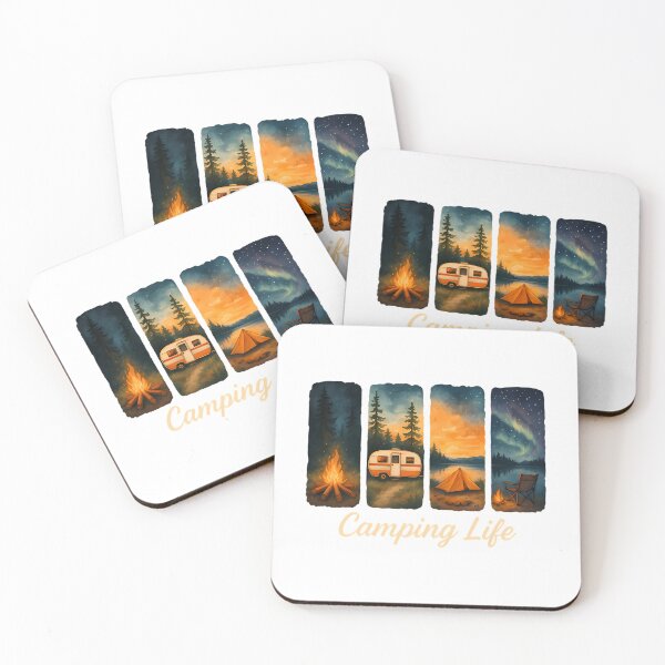 Item preview, Camping Life Watercolor Adventure designed and sold by ForRealSerial.