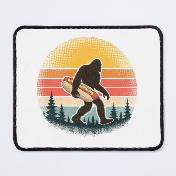 Item preview, Bigfoot Hot Dog Sasquatch Cryptid Outdoors Explorer designed and sold by HumansStuck12.