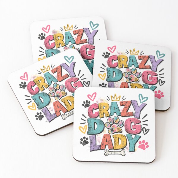 Item preview, Crazy Dog Lady Dog Owner Pet Lover Canine Mom designed and sold by JonesFlora2025.