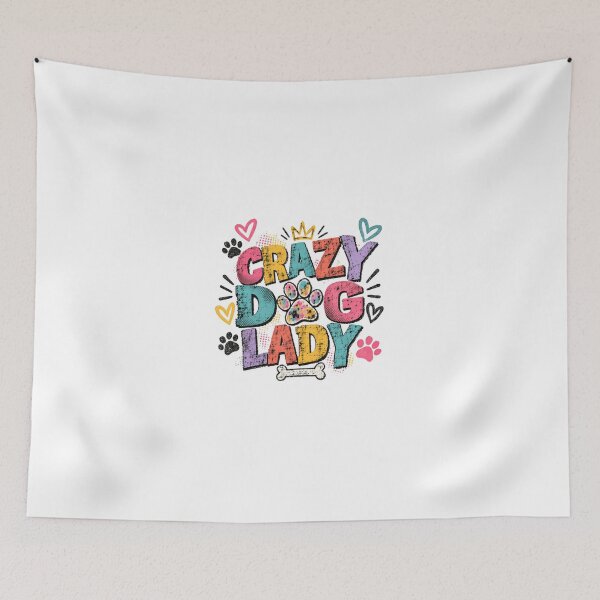 Item preview, Crazy Dog Lady Dog Owner Pet Lover Canine Mom designed and sold by JonesFlora2025.