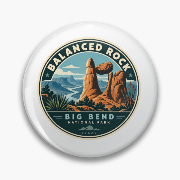Artikelvorschau, Balanced Rock, Big Bend Nationalpark, Texas Nationalpark, Entdecker, Reisender, Wanderer entworfen und verkauft von Simsimah26Parks.