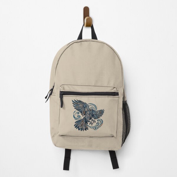 Item preview, Ornamental Tribal Raven – Dark Bold Graphic Print designed and sold by SilentPowerArt.