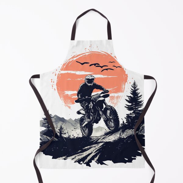 Item preview, Vintage Motocross Sunset Rider - Off-Road Dirt Bike Graphic Tee designed and sold by CreativeNest Prints.