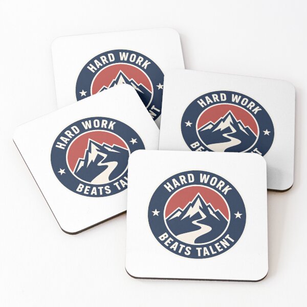 Item preview, Hard Work Beats Talent Motivation Success Mindset Athlete Adventure designed and sold by SkeletonsDanger.