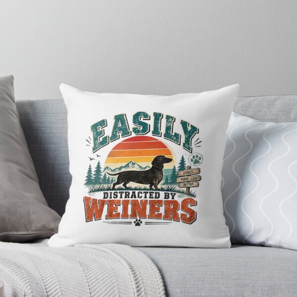 Item preview, Easily Distracted By Weiners Dachshund Dog Lover Pet Parent Funny designed and sold by RetroMini2026.