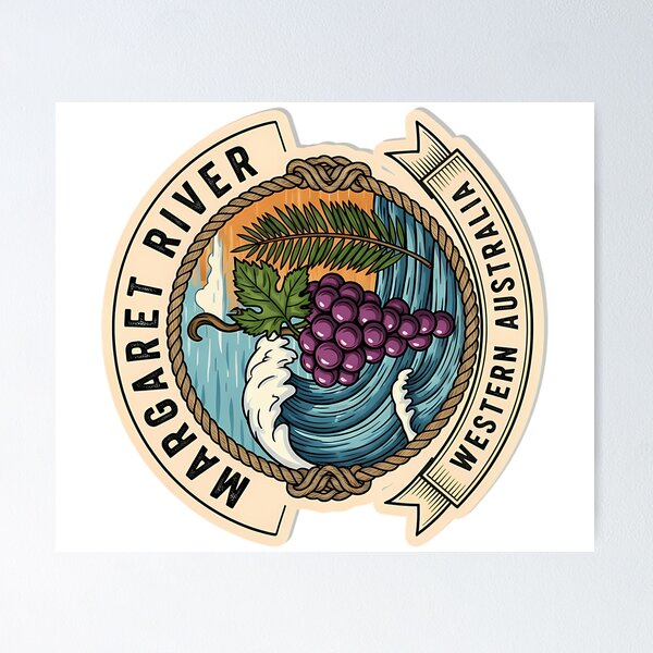 Item preview, Margaret River Waves Wine  Wilderness designed and sold by ForRealSerial.