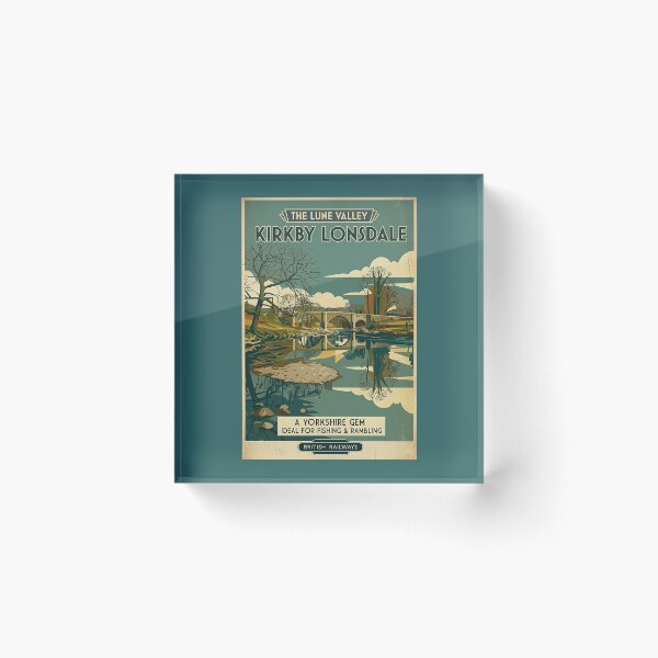 Artikelvorschau, Kirkby Lonsdale Lune Valley Reiseplakat entworfen und verkauft von ArtworkNorth.