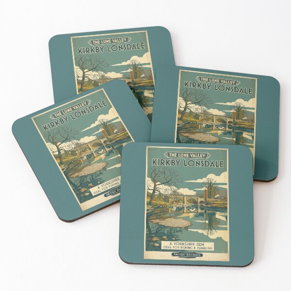 Item preview, Kirkby Lonsdale Lune Valley Travel Poster designed and sold by ArtworkNorth.