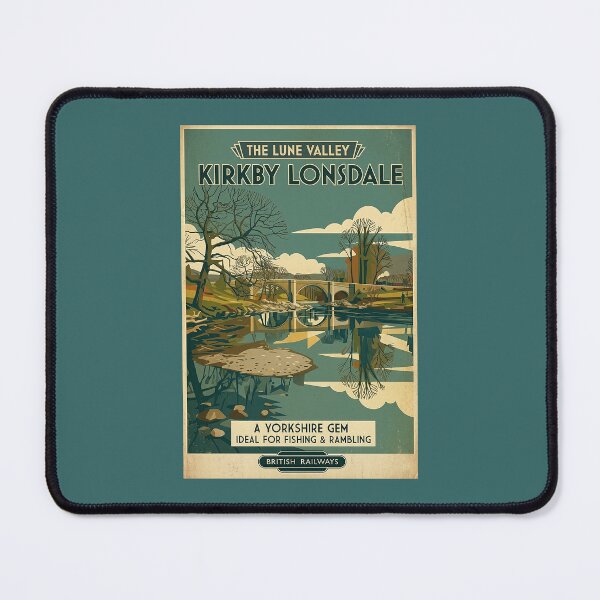 Item preview, Kirkby Lonsdale Lune Valley Travel Poster designed and sold by ArtworkNorth.