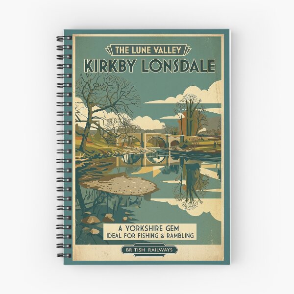 Item preview, Kirkby Lonsdale Lune Valley Travel Poster designed and sold by ArtworkNorth.