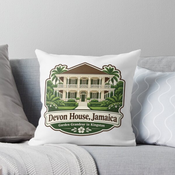 Item preview, Devon House, Jamaica Historic Landmark Kingston Caribbean Travel Souvenir designed and sold by Star3NowForMe.