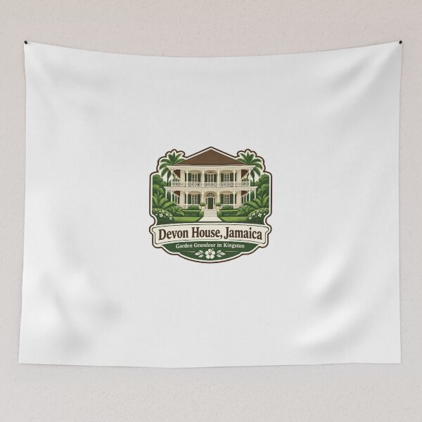 Item preview, Devon House, Jamaica Historic Landmark Kingston Caribbean Travel Souvenir designed and sold by Star3NowForMe.