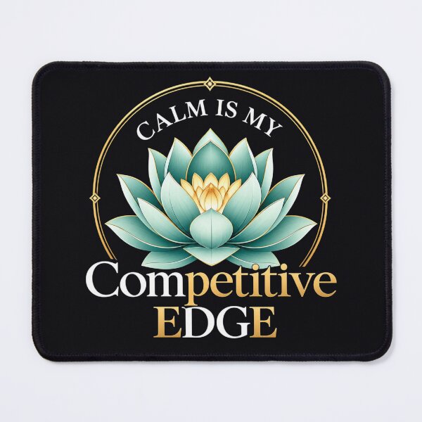 Item preview, Calm Is My Competitive Edge Lotus Quote designed and sold by Aarvya Fashion Club ( A.F.C ).