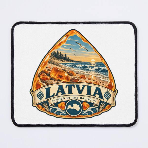 Item preview, Latvia Gold Of The Baltic Baltic Sea Travel Souvenir designed and sold by Star3NowForMe.