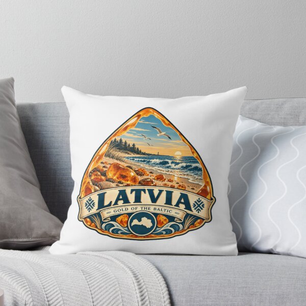 Item preview, Latvia Gold Of The Baltic Baltic Sea Travel Souvenir designed and sold by Star3NowForMe.