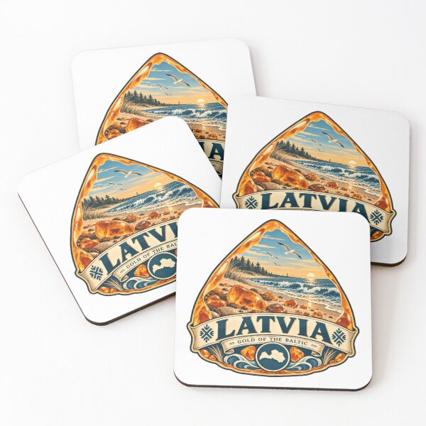 Item preview, Latvia Gold Of The Baltic Baltic Sea Travel Souvenir designed and sold by Star3NowForMe.