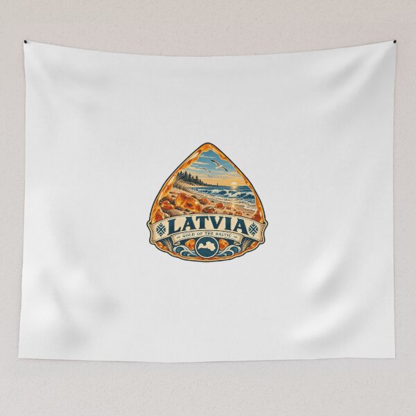 Item preview, Latvia Gold Of The Baltic Baltic Sea Travel Souvenir designed and sold by Star3NowForMe.