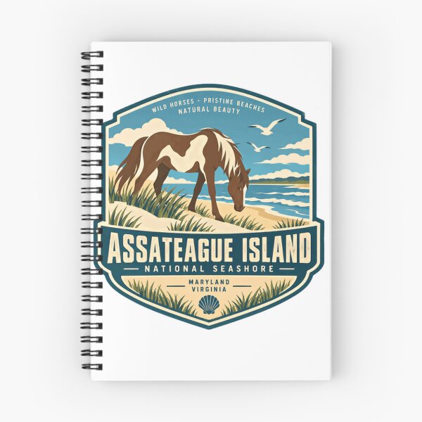 Item preview, Assateague Island National Seashore Wild Horses Pristine Beaches Natural Beauty Maryland Virginia designed and sold by Simsimah26Parks.