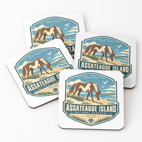 Item preview, Assateague Island National Seashore Wild Horses Pristine Beaches Natural Beauty Maryland Virginia designed and sold by Simsimah26Parks.