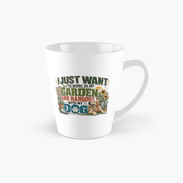 Item preview, I Just Want To Work In My Garden And Hangout With My Dog Gardening Pet Owner Hobbyist designed and sold by RetroMini2026.