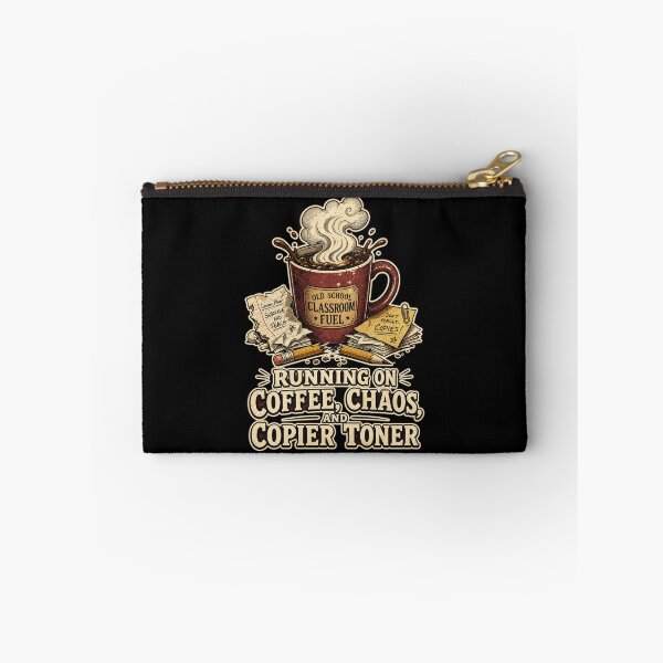 Item preview, Running On Coffee Chaos And Copier Toner Shirt, Funny Teacher T-Shirt, Teacher Appreciation Tee, Funny Teacher Gift Shirt, Vintage Classroom Humor Graphic designed and sold by TshirtsLabs.