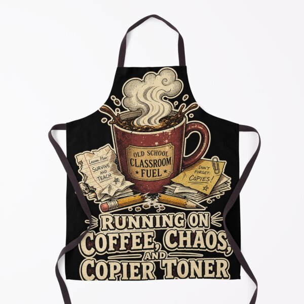 Item preview, Running On Coffee Chaos And Copier Toner Shirt, Funny Teacher T-Shirt, Teacher Appreciation Tee, Funny Teacher Gift Shirt, Vintage Classroom Humor Graphic designed and sold by TshirtsLabs.