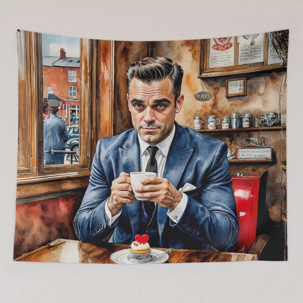 Item preview, Coffee and Cake with Robbie designed and sold by Ray's Photos & Art.