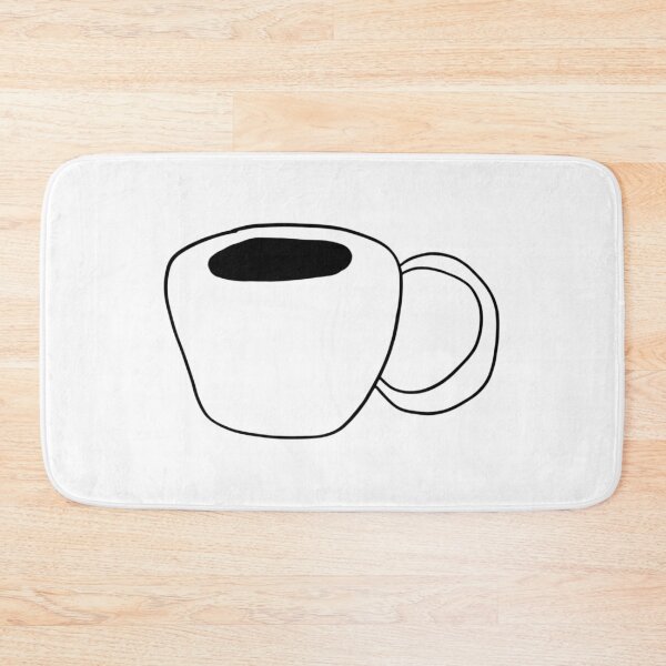 Item preview, Minimalist Black and White Line Art Coffee Mug Doodle designed and sold by Emily Waters.