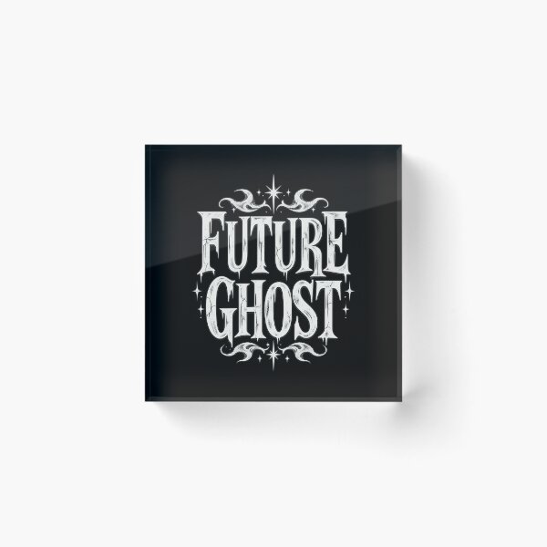 Item preview, Future Ghost Gothic Tattoo Lettering Memento Mori Dark Aesthetic Design designed and sold by SmithOscarShop.
