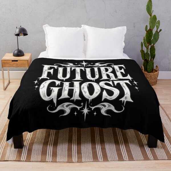 Item preview, Future Ghost Gothic Tattoo Lettering Memento Mori Dark Aesthetic Design designed and sold by SmithOscarShop.