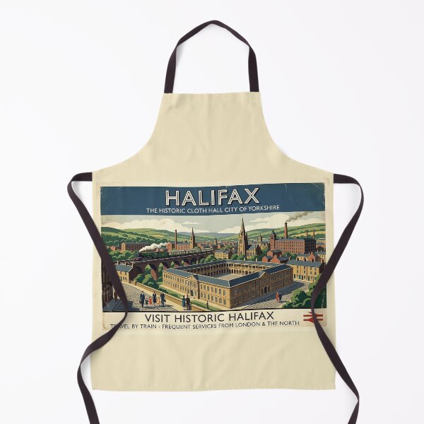 Item preview, Halifax, Yorkshire Travel Poster designed and sold by ArtworkNorth.