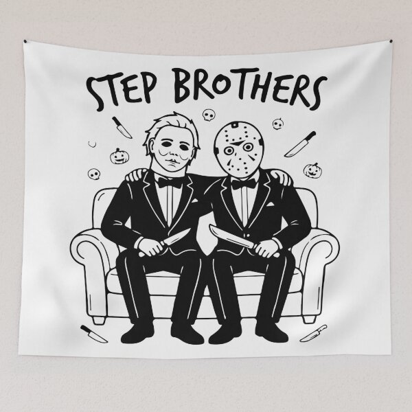 Item preview, Step Brothers Michael Myers Jason Voorhees Horror Parody designed and sold by Brexmore3.