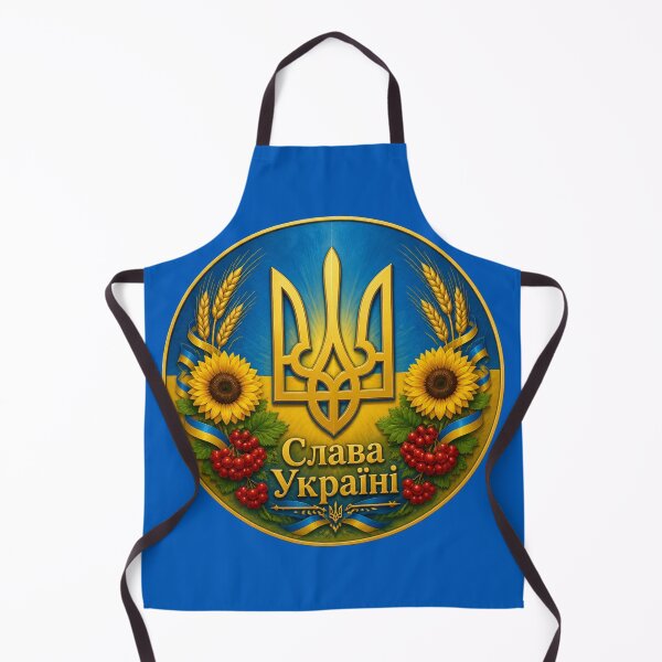 Item preview, Slava Ukraini — Ukrainian Tryzub Emblem with Sunflowers  designed and sold by The Digital Compass.