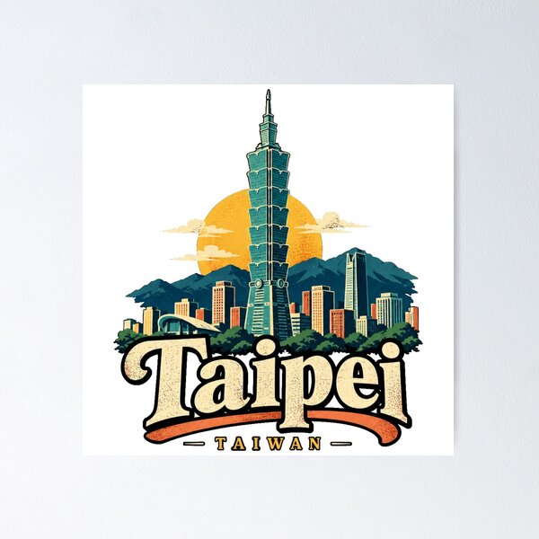Item preview, Vintage Taipei Taiwan Travel Souvenir Landmark Gift designed and sold by MichaeIRellov.