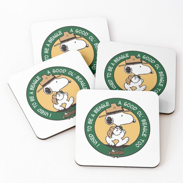 Item preview, Snoopy Beagle Scout Camping Badge designed and sold by ForRealSerial.