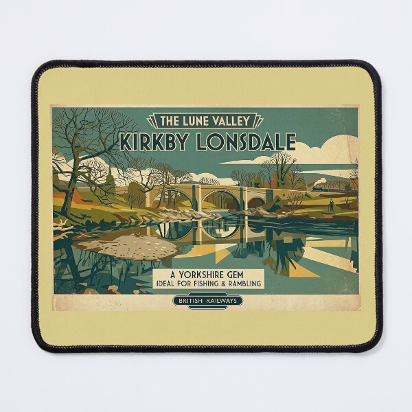 Item preview, Kirkby Lonsdale Vintage Style Travel Poster designed and sold by ArtworkNorth.