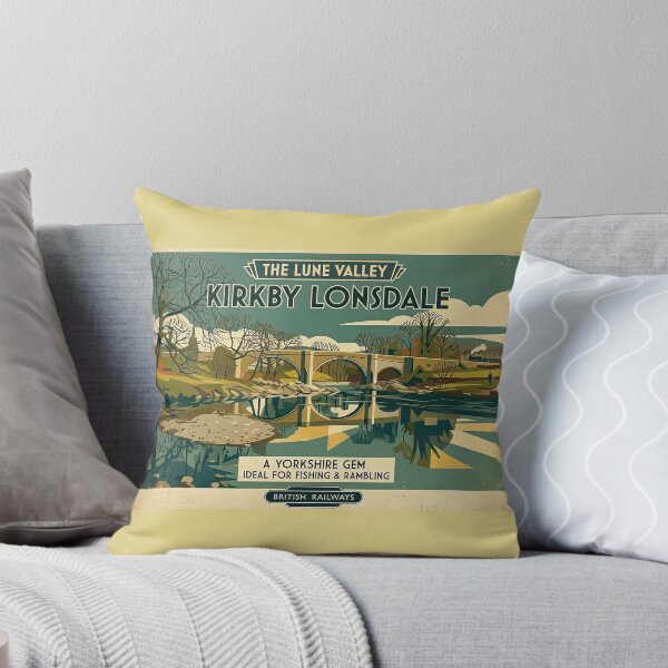 Item preview, Kirkby Lonsdale Vintage Style Travel Poster designed and sold by ArtworkNorth.